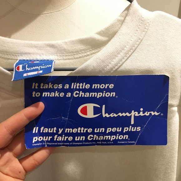 vintage Champion made in Canada white top - Picture 3 of 4